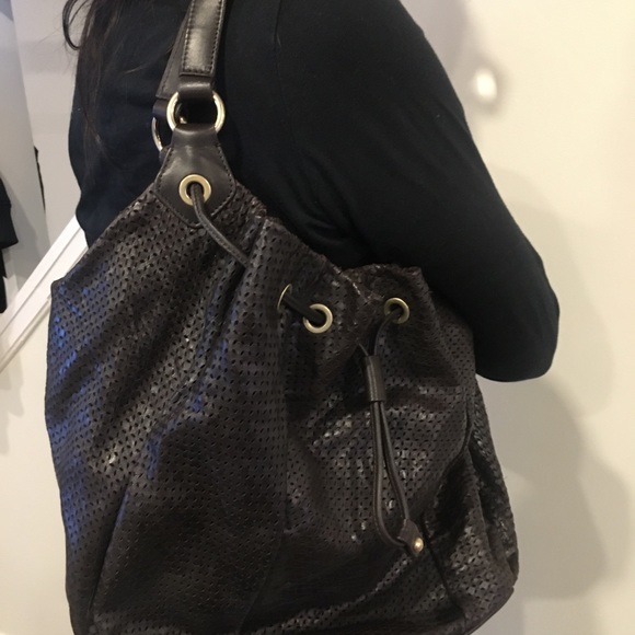 Brown leather Furla bag - Picture 6 of 7